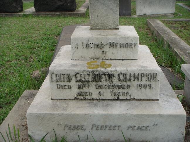CHAMPION Edith Elizabeth -1909