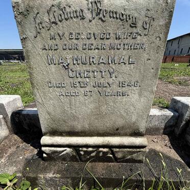 CHETTY Mathuramal -1946