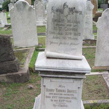 DAVIES Henry Thomas -1934 &amp; Emily Maria -1912