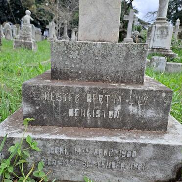 DENNISTON Hester Bertha Lily 1900-1901