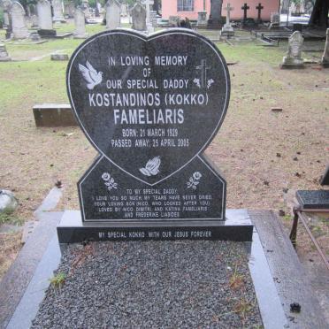 FAMELIARIS Kostandinos 1929-2005