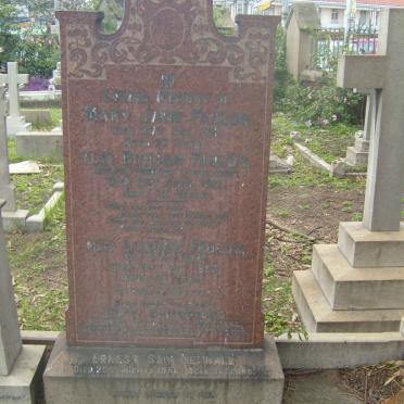 FAULDS Duncan -1917 &amp; Mary Jane -1917:: FAULDS Duncan -1956 :: KENDALL Ernest Saw -1958