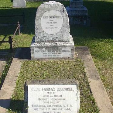 GOODRICKE John 1853-1931 &amp; Gertrude Elizabeth 1861-1932 :: GOODRICKE Cecil Fairfax -1944