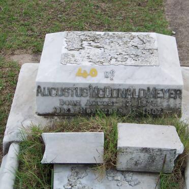 MEYER Augustus McDonald 1875-1907