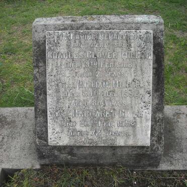 MILLAR Charles Glover -1908 :: MILLAR William -1951 :: MILLAR Margaret -1955