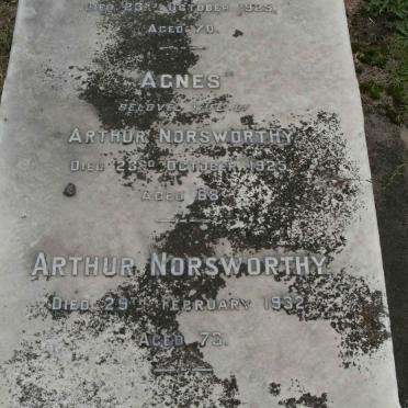 NORSWORTHY Arthur -1932 &amp; Agnes -1925 :: GRUNDY Ellen Mary -1925
