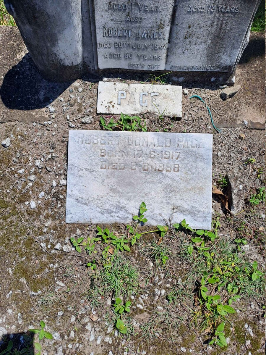 PAGE Robert James -1946 & Henrietta Elizabeth -1951 :: PAGE Neville Joseph -1916 :: PAGE Robert Donald 1917-1998 _2