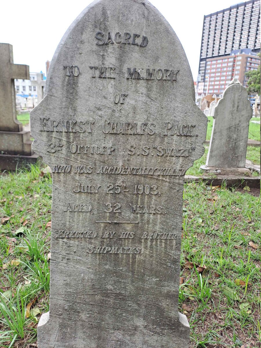 PAGE Ernest Charles -1903