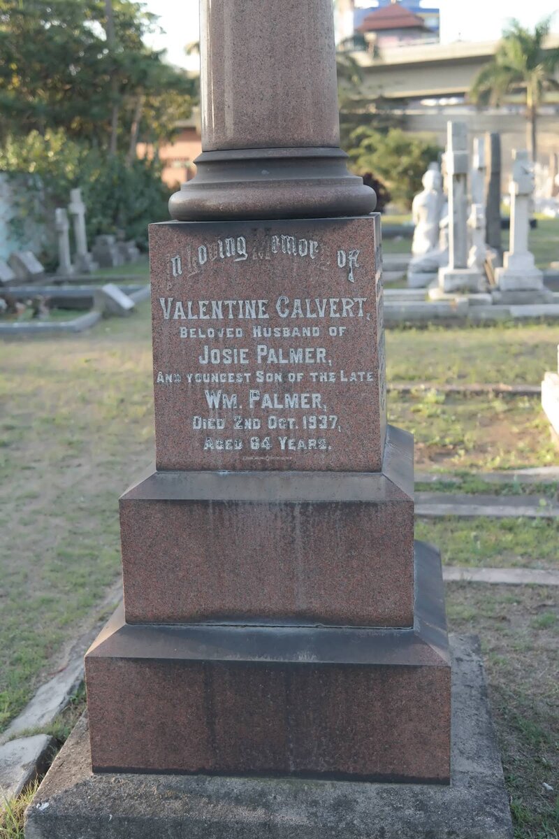 PALMER Valentine Calvert -1937