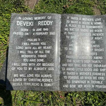 REDDY Deviki 1940-2003