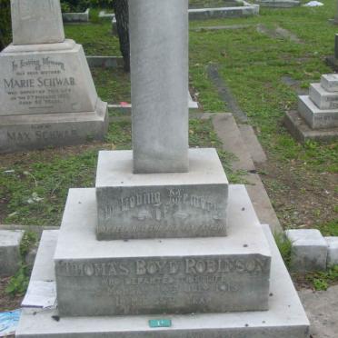 ROBINSON Thomas Boyd -1913