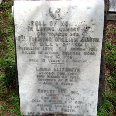 SMITH Fleming William -1916 :: SMITH Laura Elizabeth -1899 :: SMITH Robert Fleming -1893