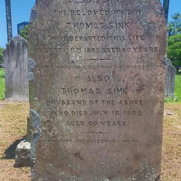 SINK Thomas -1882 & Jessie -1880