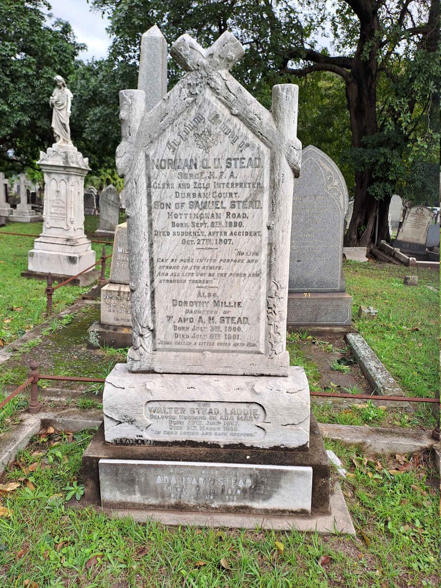 STEAD Norman O.U. 1880-1907 :: STEAD Walter 1867-1956 & Ada Mary 1870-1958 :: STEAD Dorothy Millie 1900-1901