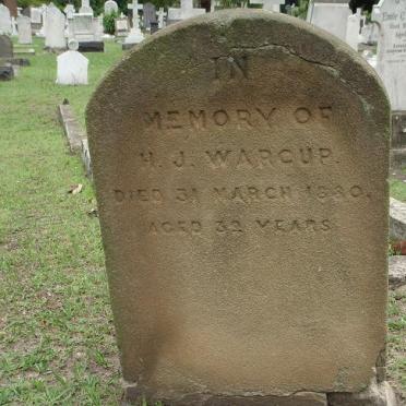 WARCUP H.J. -1880