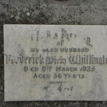 WHITTINGTON Frederick -1925