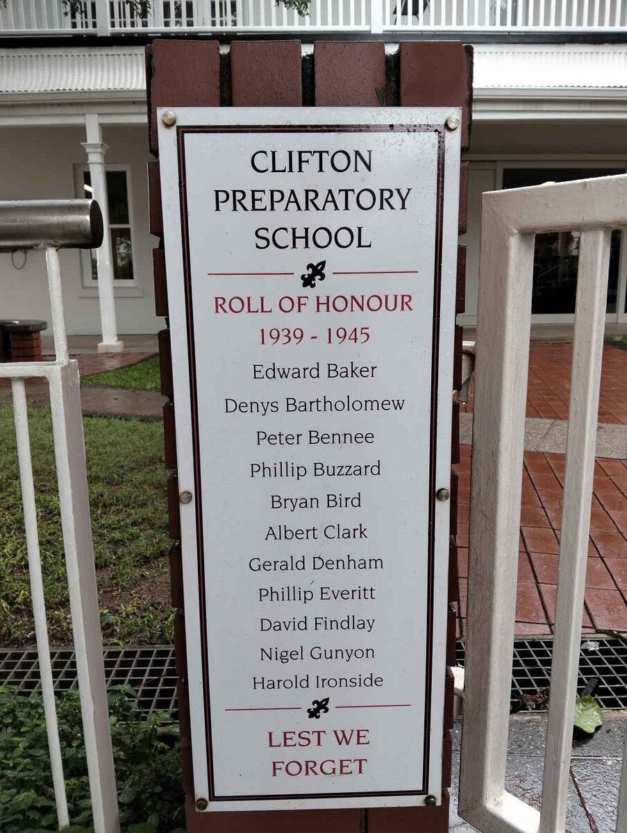 2. WWII Roll Honour - see names