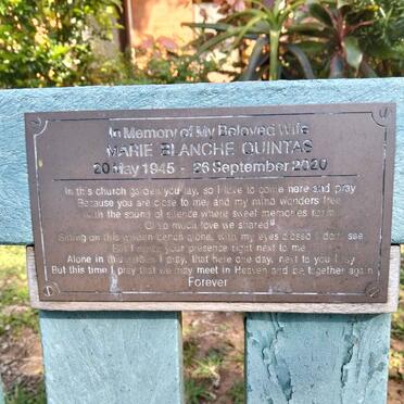 QUINTAS Marie Blanche 1945-2020