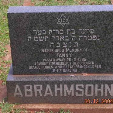 ABRAHAMSOHN Fanny -1985