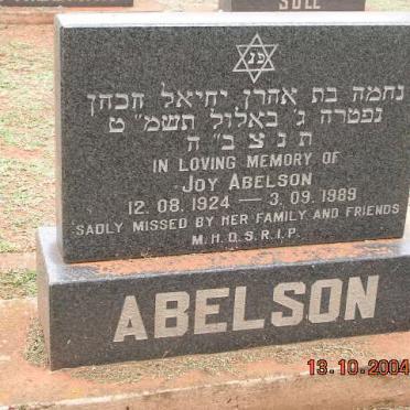 ABELSON Joy 1924-1989