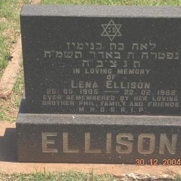 ELLISON Lena 1905-1988