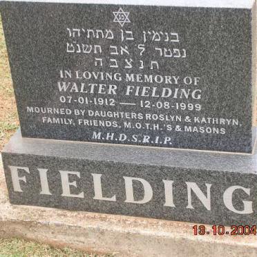 FIELDING Walter 1912-1999