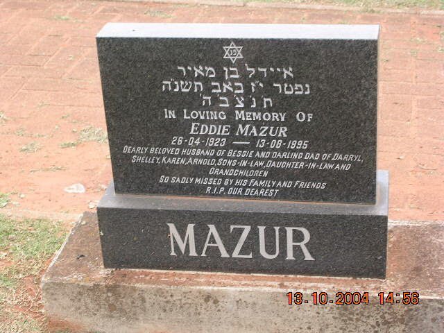 MAZUR Eddie 1923-1995