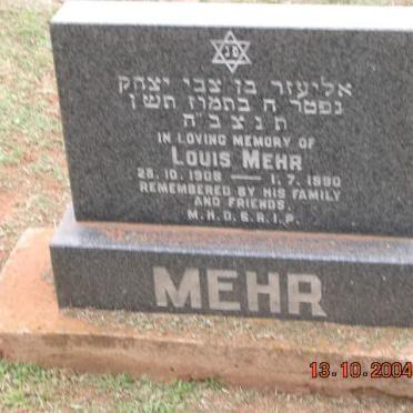 MEHR Louis 1908-1990