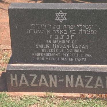 NAZAR Emile, HAZAN -1984