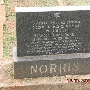 NORRIS Rebecca Diana 1900-1993