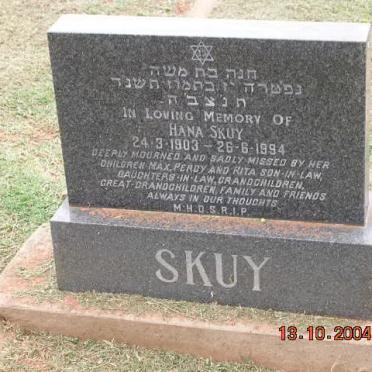 SKUY Hana 1903-1994
