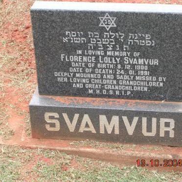 SVAMVUR Florence Lolly 1900-1991