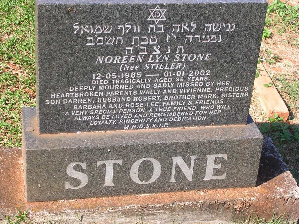 STONE Noreen Lyn nee STILLER 1965-2002