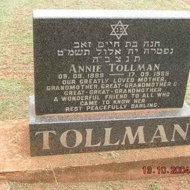 TOLLMAN Annie 1899-1989