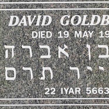 GOLDBLATT David -1903