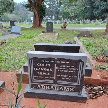 ABRAHAMS Colin Lewis 1947-2022