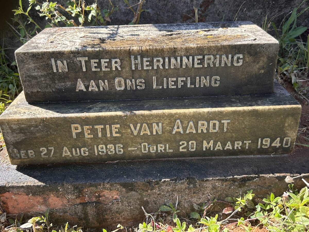 AARDT Petie, van 1936-1940