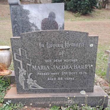 BARRY Maria Jacoba -1974