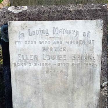 BRINK Ellen Louise 1884-1958