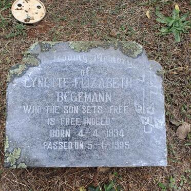 BEGEMANN Lynette Elizabeth 1934-1995