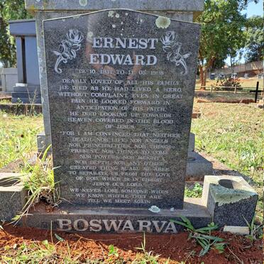 BOSWARVA Ernest Edward 1931-1998