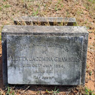 CHAMBERS Aletta Jacomina -1954