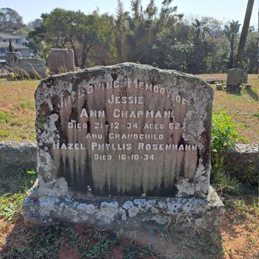 CHAPMAN Jessie Ann -1934 :: ROSENHAHN Hazel Phyllis -1934
