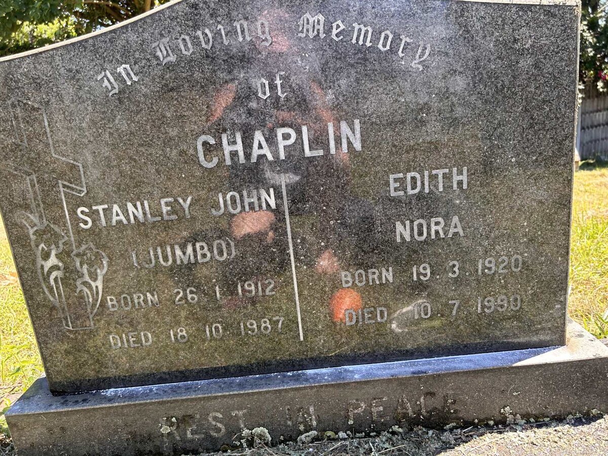 CHAPLIN Stanley John 1912-1987 :: CHAPLIN Edith Nora 1920-1990