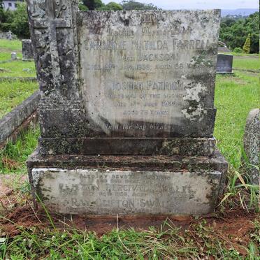 FARRELL Joseph Patrick -1947 & Caroline Matilda JACKSON -1939