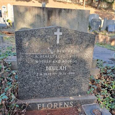 FLORENS Beulah 1935-1989