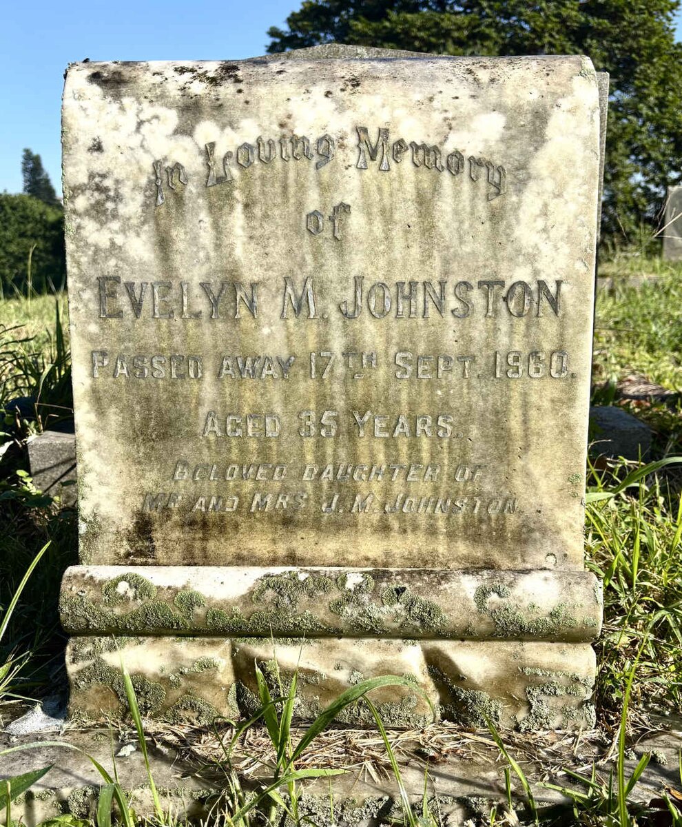 JOHNSTON Evelyn M. -1960