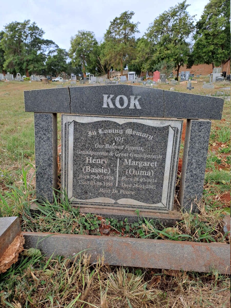 KOK Henry 1929-1995 & Margaret 1934-2001