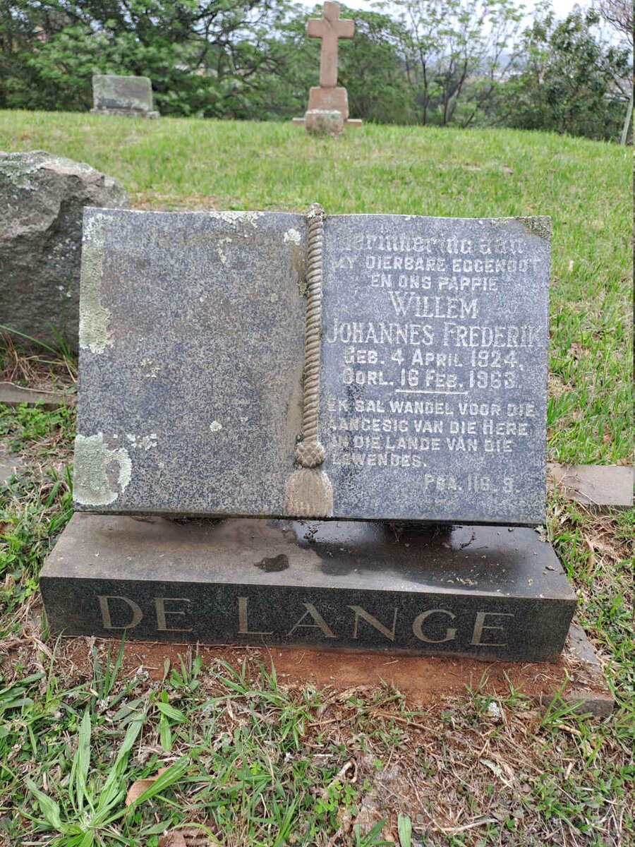 LANGE Willem Johannes Frederik, de 1924-1963