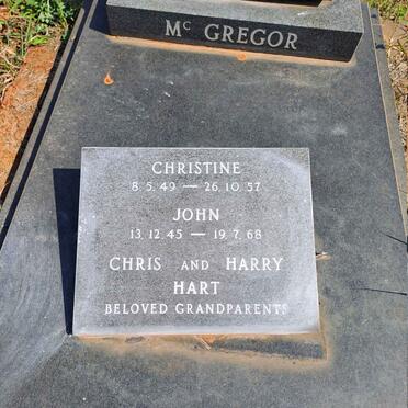 MCGREGOR John 1945-1968 & Christine 1949-1957